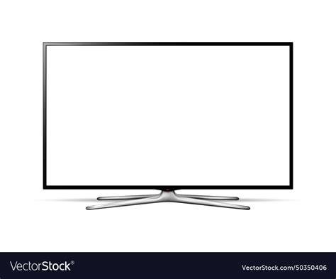 Modern smart tv flat screen Royalty Free Vector Image