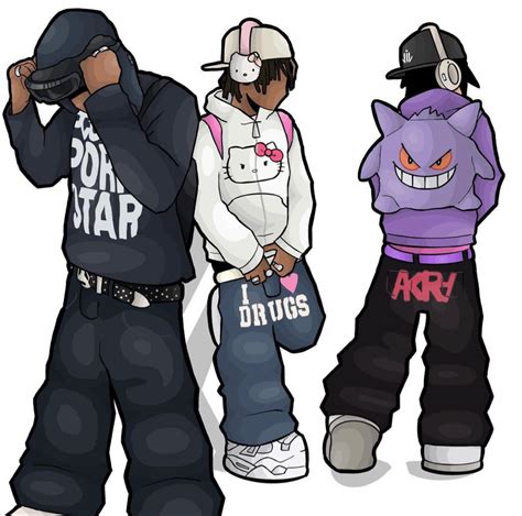 Ig Dxrk Swag Cartoon Comic Style Art Graffiti Characters