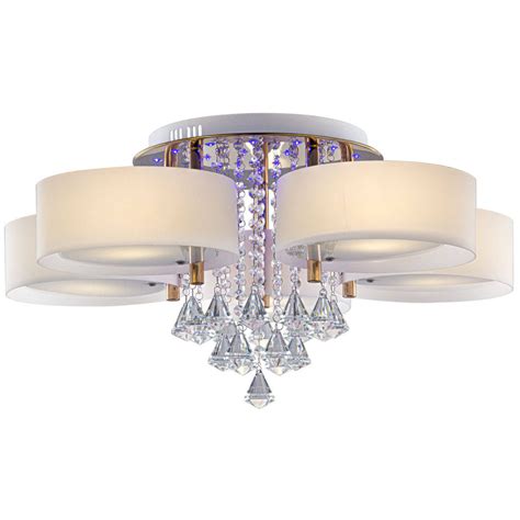 Lampa Sufitowa Elmdrs Tr Gl Mdeco Glamour Oprawa Crystal Z