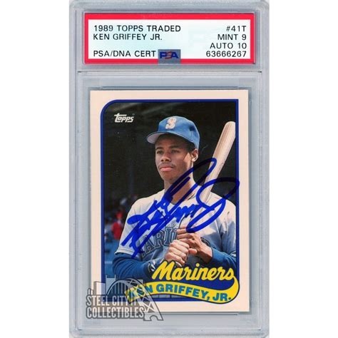 Ken Griffey Jr Topps Traded Autograph Rookie Card T Psa Psa