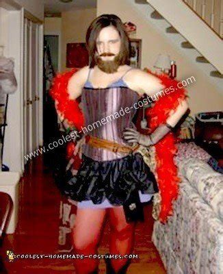 Coolest Homemade Bearded Lady Costume