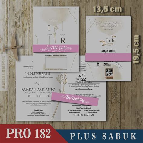 Jual Pro 182 Lipat 2 Plus Sabuk Cetak Undangan Color Berwarna