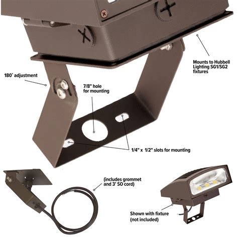 Lighting Accessories Flood Light 1000led Trunnion Mountyoke Mount