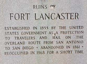 Fort Lancaster State Historic Site, Texas.