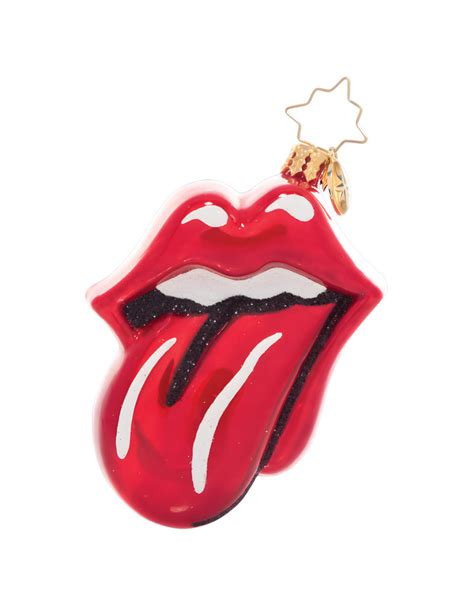 Christopher Radko Rolling Stones Licks Gem Original Ornament Digs