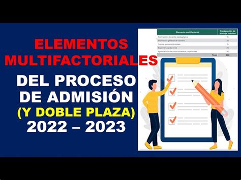 Elementos Multifactoriales Del Proceso De Admisi N