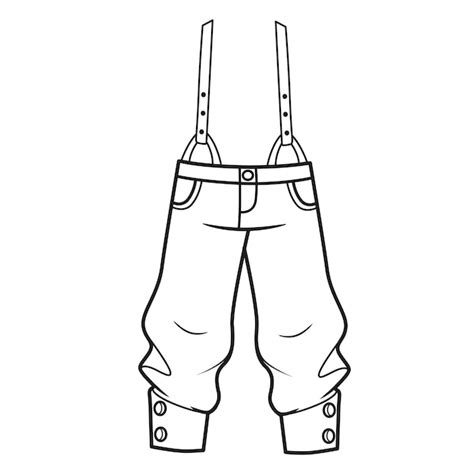 Trousers Clipart Black And White