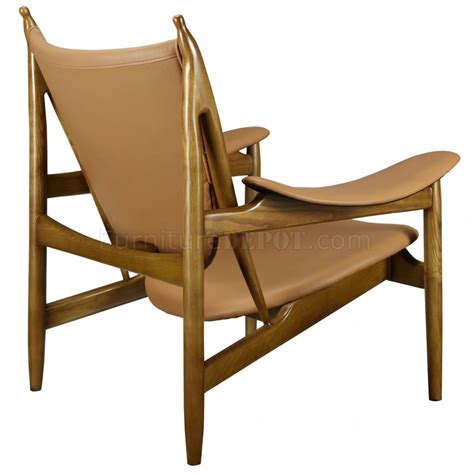 Warrior Lounge Chair In Tan Leather By Modway