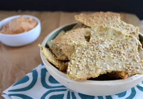 Herbed Multi Seed Chickpea Crackers Healthy Nibbles And Bits