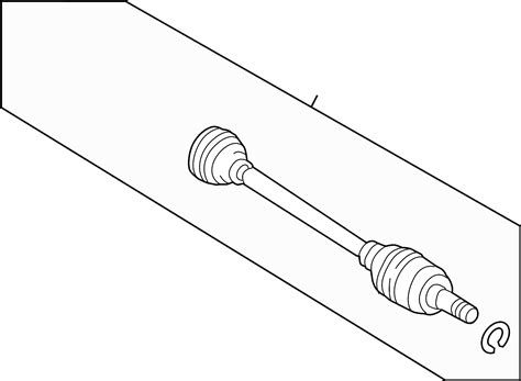 2015 Land Rover Range Rover Sport Axle Shaft REAR AXL CV Assembly