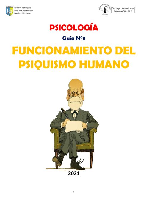 Guía N 3 Funcionamiento del Psiquismo Humano PSICOLOGÍA Guía N