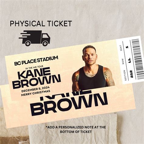 Its In The Air Tour Kane Brown Ticket Kane Brown World Tour Etsy UK