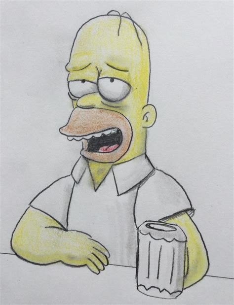 Drunk Homer Simpson by CaptainEdwardTeague on DeviantArt