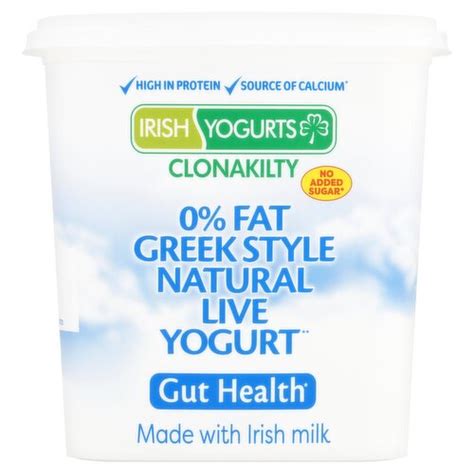 Irish Yogurts 0 Fat Greek Style Natural Live Yogurt 1kg Dunnes Stores