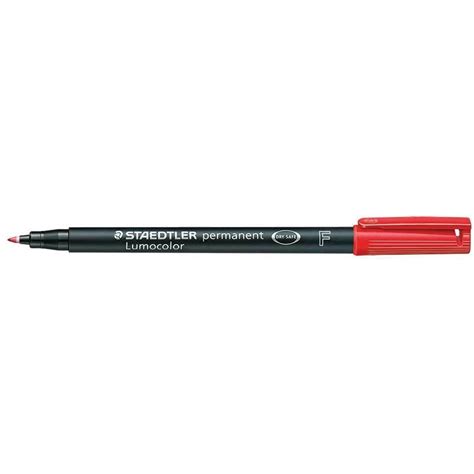 Shop Staedtler 318 Lumocolor Permanent Pen 0 6MM Fine Tip Red Pack