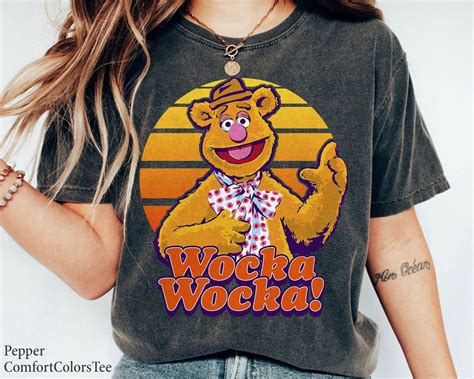 The Muppets Fozzie Bear Wocka Wocka Portrait Shirt Family Matching Walt Disney World Shirt Gift ...