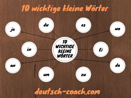 Wichtige Kleine W Rter Deutsch Coach