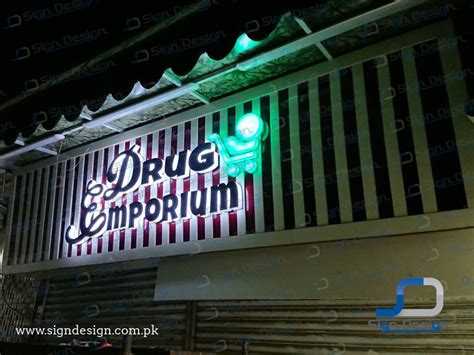 Drug Emporium 3D Shop Signage