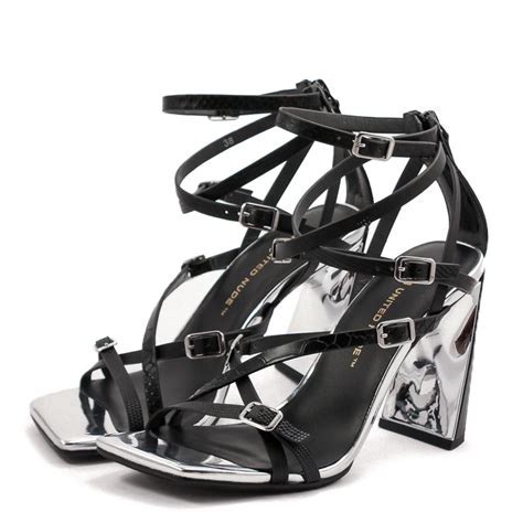 Buy United Nude Molten Strap High Women S Sandals Black At Mbaetz