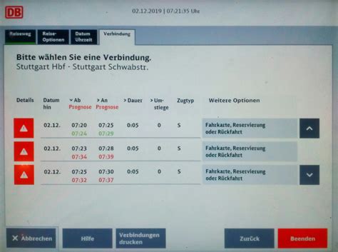 Fahrplanauskunft An Den DB Fahrkartenautomaten S Bahn Chaos In Stuttgart