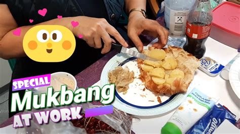 Special Mukbang At Work Youtube