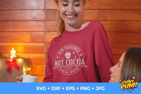 Hot Cocoa Svg Vintage Christmas Sign Svg And Png Cut Files Etsy