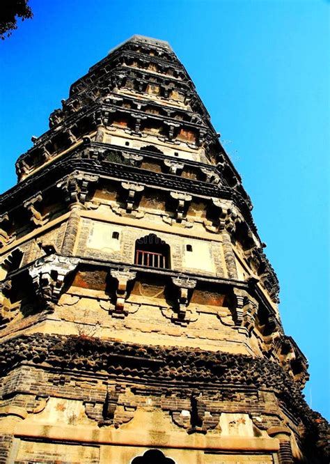 Chinese Traditional Pagoda Architecture Stock Photo - Image of buddhism ...