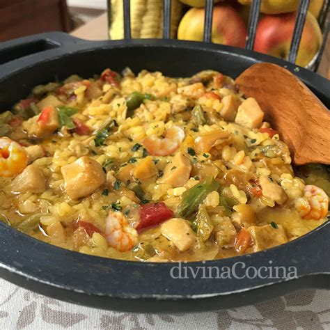 Arroz Con Sepia Y Gambas Receta De DIVINA COCINA