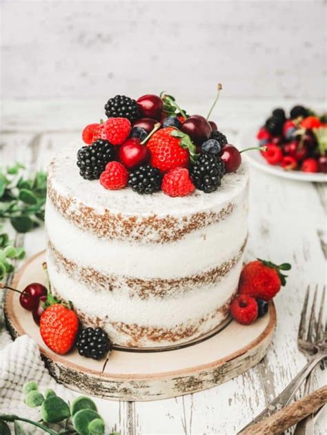 Berry Semi Naked Cake Sweetly Cakes