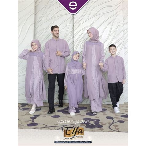 Jual Ethica Sarimbit Couple Elfa 260 Purple Dove Baju Seragam Keluarga