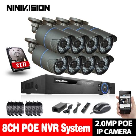 Ninivision V Channel Poe Kit Surveillance System Poe Camera P