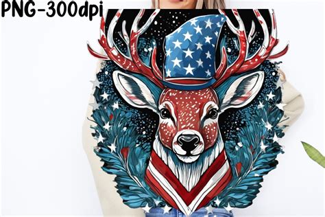 Deer Head American Flag Patriotic Graphic By Printexpert Creative Fabrica