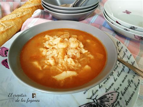 SOPA MARINERA CON FIDEOS El Crepitar De Los Fogones