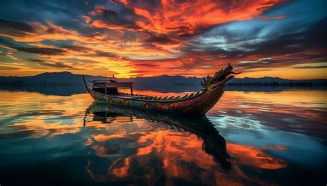 Dragon Boat Silhouette Stock Photos, Images and Backgrounds for Free ...