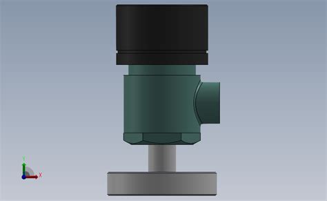 弹簧微启封闭式高压安全阀dn10solidworks 2012模型图纸下载 懒石网