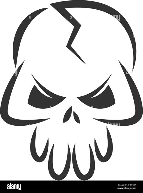 Skull Vector Logo Design Template Fotos Und Bildmaterial In Hoher