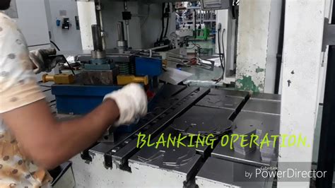 Blanking Operations In Presstool Sheet Metal Works Youtube