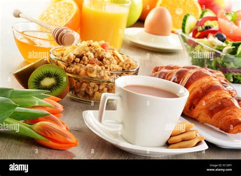 Breakfast with coffee Stock Photo - Alamy