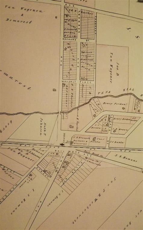 Bergen County Cresskill 1876 Map De Pease Cc 1876 Antic Hay Books