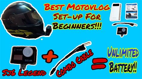 Best Motovlog Set Up For Beginners Sj6 Legend Combo Cable