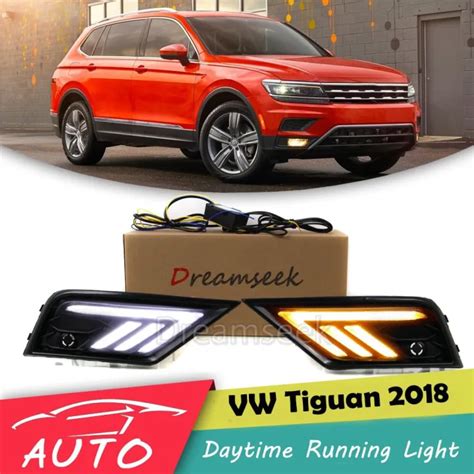 Car Led Drl For Vw Volkswagen Tiguan Daytime Running Light Fog