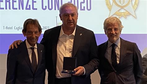 Il Presidente Salvatore Serra Premiato Dal Coni Con La Stella Di Bronzo