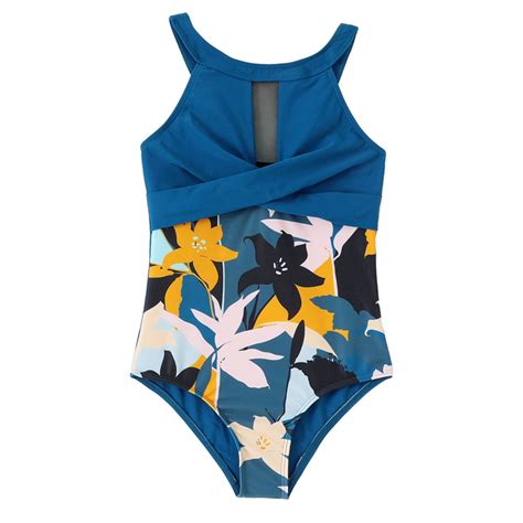 KONDYS Girls Swimsiut One Piece Bathing Suit Sleeveless Cartoon Prints Bikini Summer Beach For