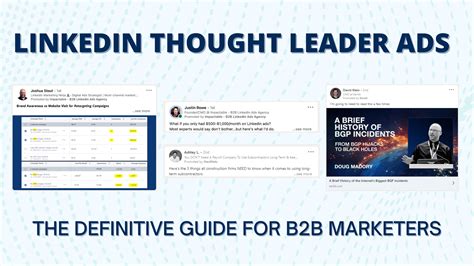 Linkedin Thought Leader Ads 101 The Definitive Guide For B2b Marketers