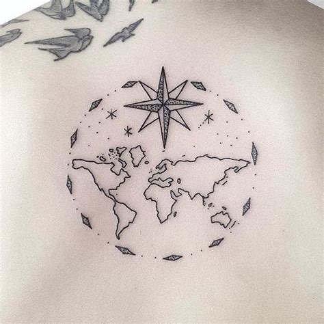 Attention Travelers These 100 Map Tattoos Will Give You Major Wanderlust Map Tattoos