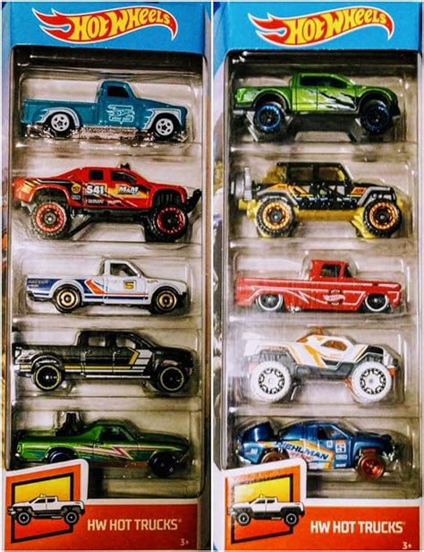 Hot Wheels 2019 Y 2020 HW Hot Trucks Paquete De 5 Paquetes De 10 Camiones Amazon Mx Juegos