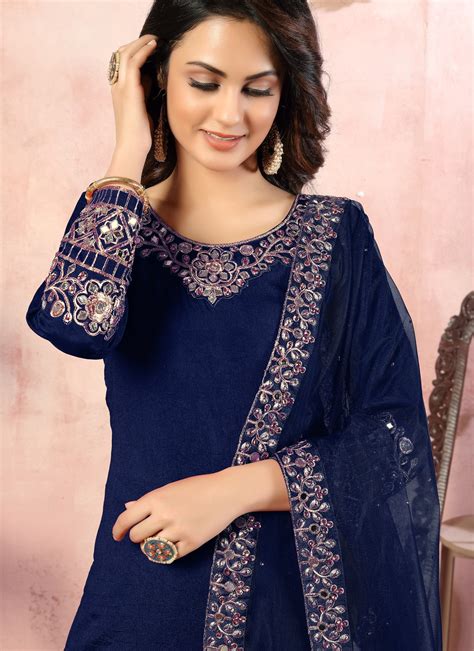 Buy Online Designer Patiala Suit For Festival