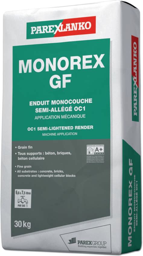 Enduit Imperm Able Monocouche Semi All G Monorex Gf Grain Fin