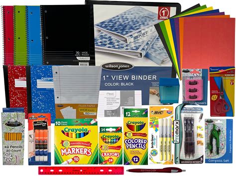 Buy Wide Ruled Back to School Supplies Bundle For Elementary 3rd 4th ...