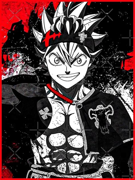 "Asta Black Clover, Anti Magic devil Black Bull" Poster for Sale by Saghanime | Redbubble